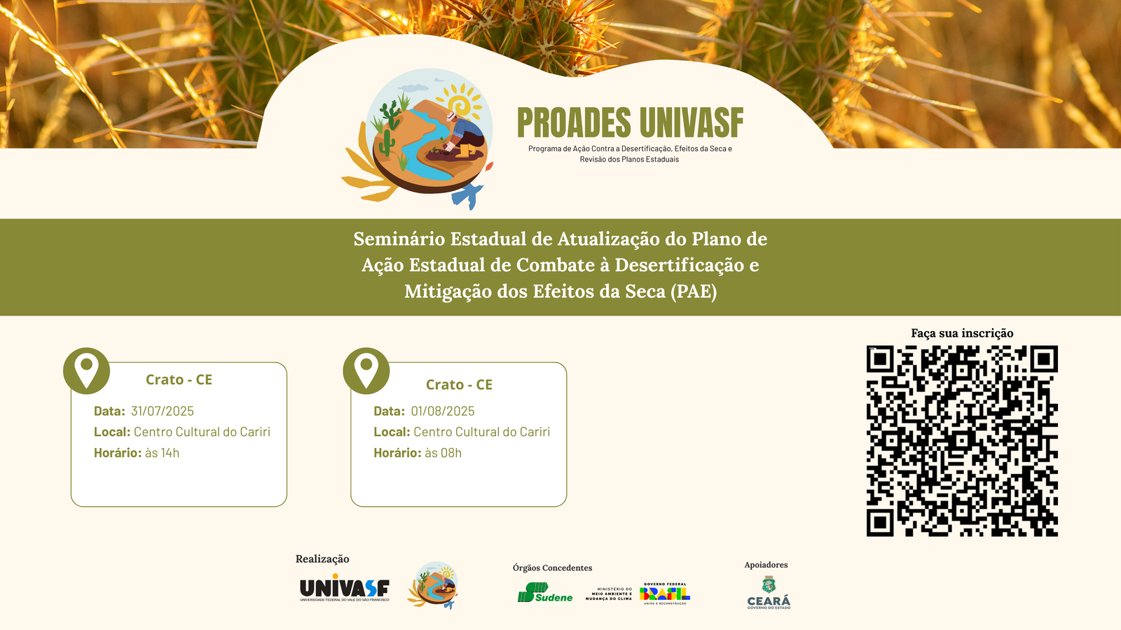 Seminários Estaduais – PROADES UNIVASF